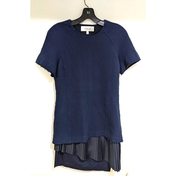 Derek Lam | 10 Crosby 2-In-1 Sweatshirt Dress With Pleated Underpinning - Picture 5 of 16